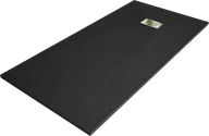 Brodziki prysznicowe - Mexen Hugo brodzik prostokątny SMC 170 x 90 cm, czarny, maskownica złota - 42709017-G - miniaturka - grafika 1