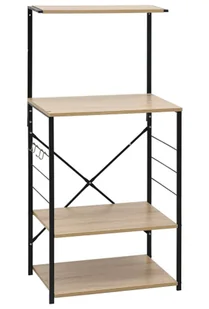 Stojący regał w stylu loft czarny + dąb Z7-C68 - Meble kuchenne Stojący regał w stylu loft czarny + dąb Z7-C68 - Meble kuchenne - miniaturka - grafika 1