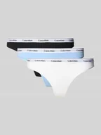 Majtki damskie - Stringi z wyhaftowanym logo w zestawie 3 szt. model ‘Modern’ - miniaturka - grafika 1