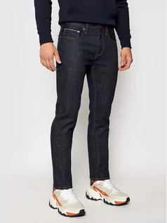 Spodnie męskie - TOMMY HILFIGER Jeansy Denton MW0MW15578 Granatowy Straight Leg - grafika 1