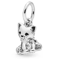 Wisiorki - Zawieszka SREBRO 925 Charms koralik do PANDORA Kotek - miniaturka - grafika 1