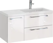 Szafki łazienkowe - Szafka z Umywalką ROSEN 90 cm - Uchwyt Chromowany - miniaturka - grafika 1