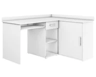 Biurka - Biurko narożne wolnostojące MICHAŁ I białe - miniaturka - grafika 1