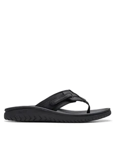 Clarks Japonki Wesley Sun 26176988 Czarny - Klapki i japonki męskie - miniaturka - grafika 1