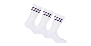 Fila Unisex F9092 skarpety dla dorosłych unisex (opakowanie 3 szt.) biały 9-11 F9092 - Skarpetki męskie - miniaturka - grafika 1