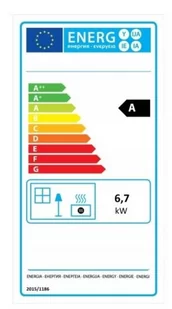Piec koza żeliwny kominek kominkowy 6,7/9 kW (kolor: brąz) spełnia anty-smogowy EkoProjekt 04481619 - Piece wolnostojące - miniaturka - grafika 6