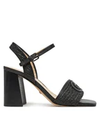 Sandały damskie - Guess Sandały FLJGNK FAB03 Czarny - miniaturka - grafika 1