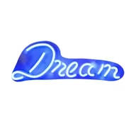 Lampy ścienne - Neon LED napis DREAM FM-WN37 Zuma Line - miniaturka - grafika 1