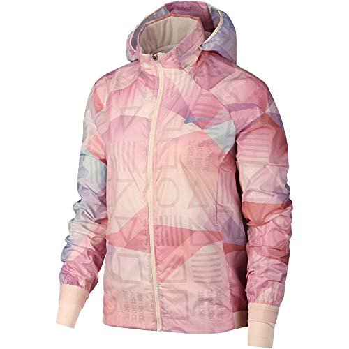 Nike Damska kurtka z kapturem Shield Lód guava L