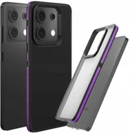 Etui i futerały do telefonów - Etui Do Xiaomi Redmi Note 13 Pro 5G Matowe, Fioletowa Ramka, Bumper, Case - miniaturka - grafika 1
