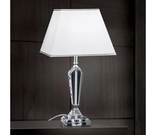 Orion LA 4-1201 - Kryształowa lampa stołowa VERONIQUE 1xE27/60W/230V biały/chrom - Lampy stojące - miniaturka - grafika 1