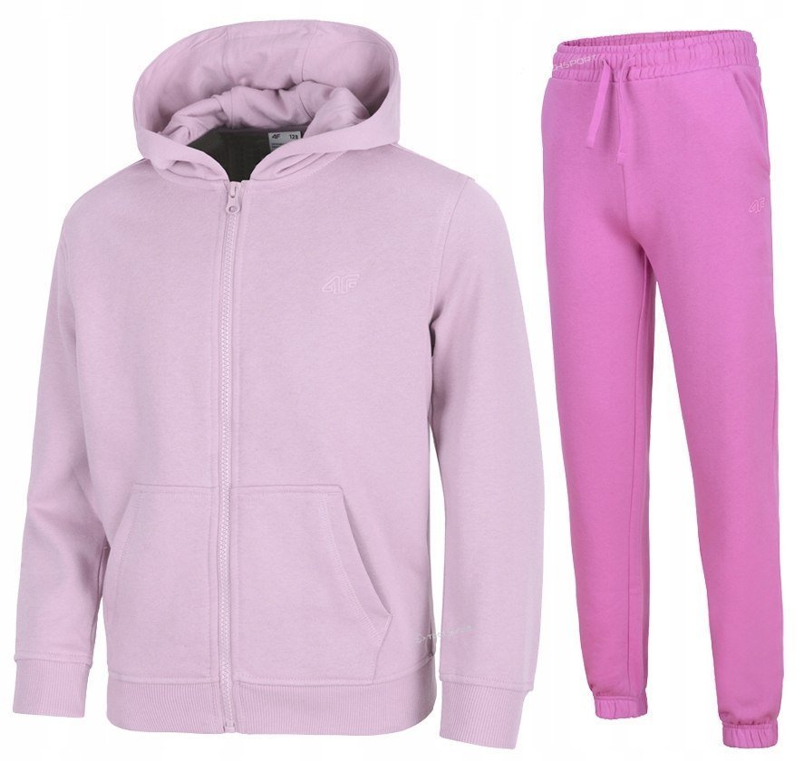 4F OCIEPLANY DZIEWCZÄCY DRES KOMPLET BLUZA SPODNIE / rozm 158