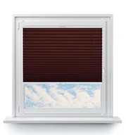 Rolety - Roleta plisowana 61.5 x 150 cm brązowa Inspire - miniaturka - grafika 1