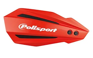 POLISPORT 8308500031 - Ochraniacze na dłonie BULLIT 1 MX-Style punkt mocowania z tworzywa sztucznego wraz z zestawem montażowym kompatybilne z motocyklami Honda w kolorze czerwonym - Części motocyklowe - miniaturka - grafika 1