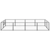 Budy dla psów - shumee Kojec dla psa czarny 8 m stalowy - miniaturka - grafika 1