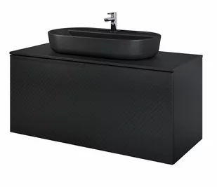Elita Glam szafka 120 1S + 1S black matt 168388 - Szafki łazienkowe - miniaturka - grafika 1