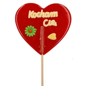 Gumy do żucia, lizaki, dropsy - XXXL MEGA WIELKI LIZAK SERCE KOCHAM CIĘ (375G) 1SZT - miniaturka - grafika 1