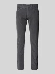 Spodnie sztruksowe o kroju tapered fit model ‘Lyon’ - Spodnie męskie - miniaturka - grafika 1