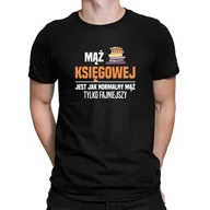 Koszulki męskie - Mąż księgowej jest jak normalny mąż - męska koszulka na prezent dla męża - miniaturka - grafika 1
