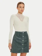 Bluzki damskie - ONLY Bluzka Tilde 15207788 Beżowy Stretch Fit - miniaturka - grafika 1
