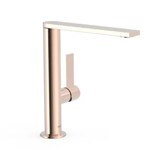 Bateria umywalkowa nablatowa Tres Project różowe złoto 21130501OP - Baterie umywalkowe - miniaturka - grafika 1