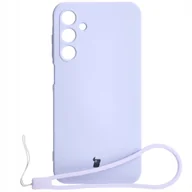 Etui i futerały do telefonów - Etui Bizon Case Silicone do Galaxy A25 5G, jasnofioletowe - miniaturka - grafika 1