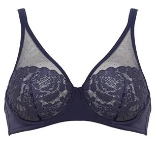 Maison Lejaby Fleur Ikat Biustonosz damski, granatowy, 90C - Biustonosze - miniaturka - grafika 1