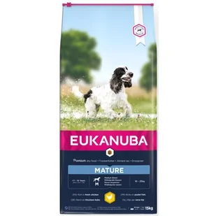 Eukanuba Mature&Senior 7+ Medium Breed Chicken 15 kg - Sucha karma dla psów - miniaturka - grafika 1