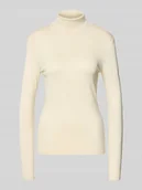 Swetry damskie - Sweter z dzianiny z golfem model ‘MAFA’ - miniaturka - grafika 1