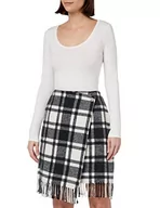 Spódnice - NAF Spódnica damska, Szary/niebieski/biało-biały, 60 - miniaturka - grafika 1