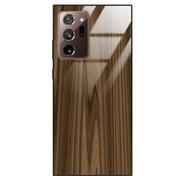 Etui i futerały do telefonów - Etui drewniane Samsung Galaxy Note 20 Ultra Premium Wood Brown Forestzone Glass - miniaturka - grafika 1