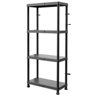 Szafy i regały magazynowe - Regał magazynowy 100kg garaż piwnica spiżarnia 4 półki 60x30 cm H 134 cm - miniaturka - grafika 1