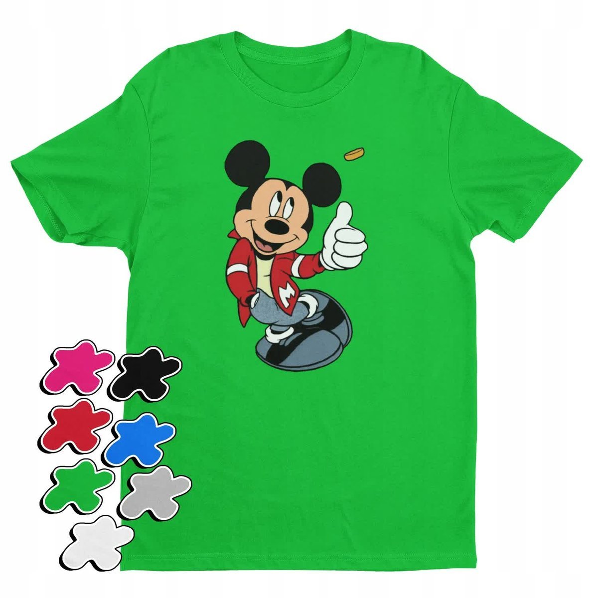 Koszulka T-Shirt Dziecięca Z Nadrukiem Myszka Miki Minnie Różne -L 146-152