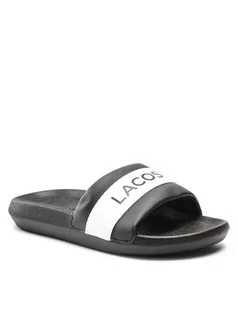 Klapki i japonki damskie - Lacoste Klapki Croco Slide 0721 1 Cfa 7-41CFA0011312 Czarny - grafika 1