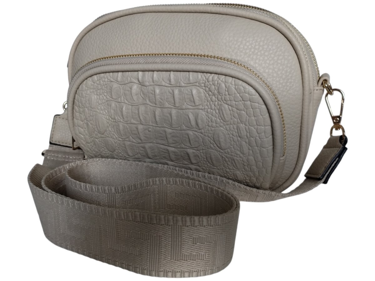 Torebka Damska, Mała Listonoszka Na Ramię Beżowa, Miejski Modny Styl