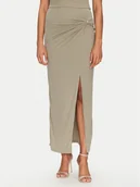 Spódnice - Guess Spódnica midi W5GD0E KAQL2 Khaki Regular Fit - miniaturka - grafika 1