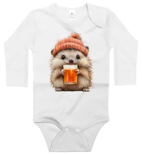 Body dziecięce Jeż W Czapce Ze Szklanką Napoju Dzień Jeża Jesieni 98/104 - Body dla niemowląt Body dziecięce Jeż W Czapce Ze Szklanką Napoju Dzień Jeża Jesieni 98/104 - Body dla niemowląt - miniaturka - grafika 1