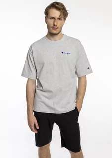 Koszulki męskie - Koszulka Champion Premium Small Script Logo Crewneck T-Shirt (214282-EM004) - grafika 1