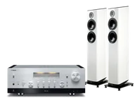 Zestawy stereo - Yamaha R-N2000A (srebrny) + Vela FS408 (biały) - miniaturka - grafika 1