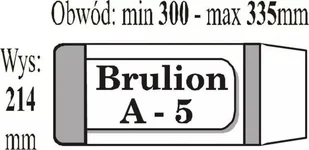 IKS Okładki na brulion A5 - IKS1 paczka=50 szt. obwód: min 300 - max 335 mm - Szkolne artykuły papiernicze - miniaturka - grafika 1