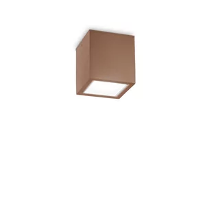 Ideal Lux Lampa sufitowa zewnętrzna TECHO PL1 SMALL kawowa 251592 251592/IL - Lampy ogrodowe - miniaturka - grafika 1