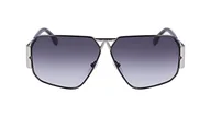 Okulary przeciwsłoneczne - KARL LAGERFELD KL339S okulary przeciwsłoneczne, srebrne błyszczące, jeden rozmiar, Srebrny błyszczący, rozmiar uniwersalny - miniaturka - grafika 1