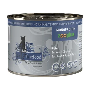 catz finefood monoproteinowa zooplus 6 x 200 g - Indyk - Mokra karma dla kotów - miniaturka - grafika 2