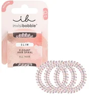 Ozdoby do włosów - invisibobble Slim Vanity Fairy gumka do włosów elegancka – dla kobiet i dziewcząt, bez odcisków, wysoki komfort, mocna przyczepność, wodoodporna, idealna do cienkich, cienkich włosów i wysoko upiętych - miniaturka - grafika 1
