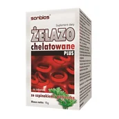 Suplementy diety - Sanbios SANBIOS Żelazo Chelatowane Plus 30tabl. 5908230845444 - miniaturka - grafika 1