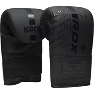 Rękawice bokserskie - RDX Rękawice na worek F6 czarne 4oz - miniaturka - grafika 1
