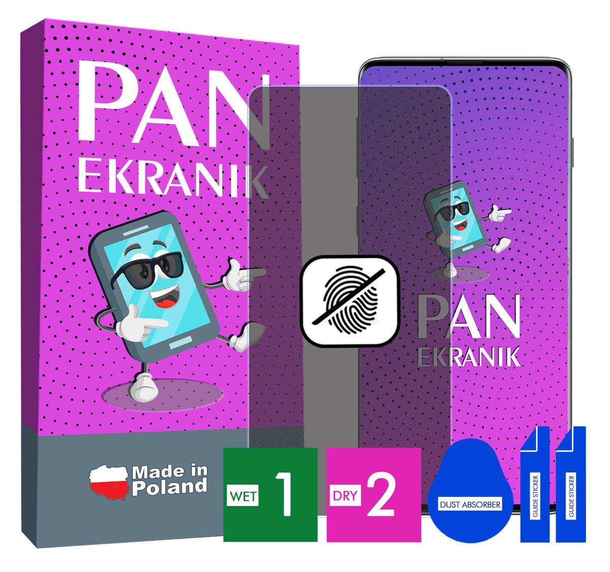 FOLIA 5D PRYWATYZUJĄCA MATOWA DO SAMSUNG GALAXY S10 CAŁY EKRAN ORYGINALNA