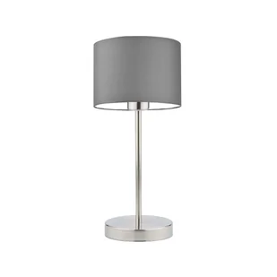 Skandynawska lampka nocna z szarym abażurem NICEA - Lampy stojące - miniaturka - grafika 1