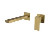 Baterie umywalkowe - Sapho - bateria umywalkowa do instalacji podtynkowej CUBEMIX, matowe złoto - miniaturka - grafika 1