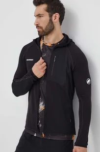 Mammut bluza sportowa Aenergy Light kolor czarny z kapturem gładka - Bluzy męskie - miniaturka - grafika 1